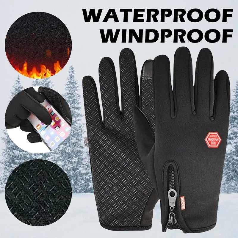 Winter Gloves for Men Women Warm Tactical Gloves Touchscreen Waterproof Hiking Skiing Fishing Cycling Snowboard Non-slip Gloves